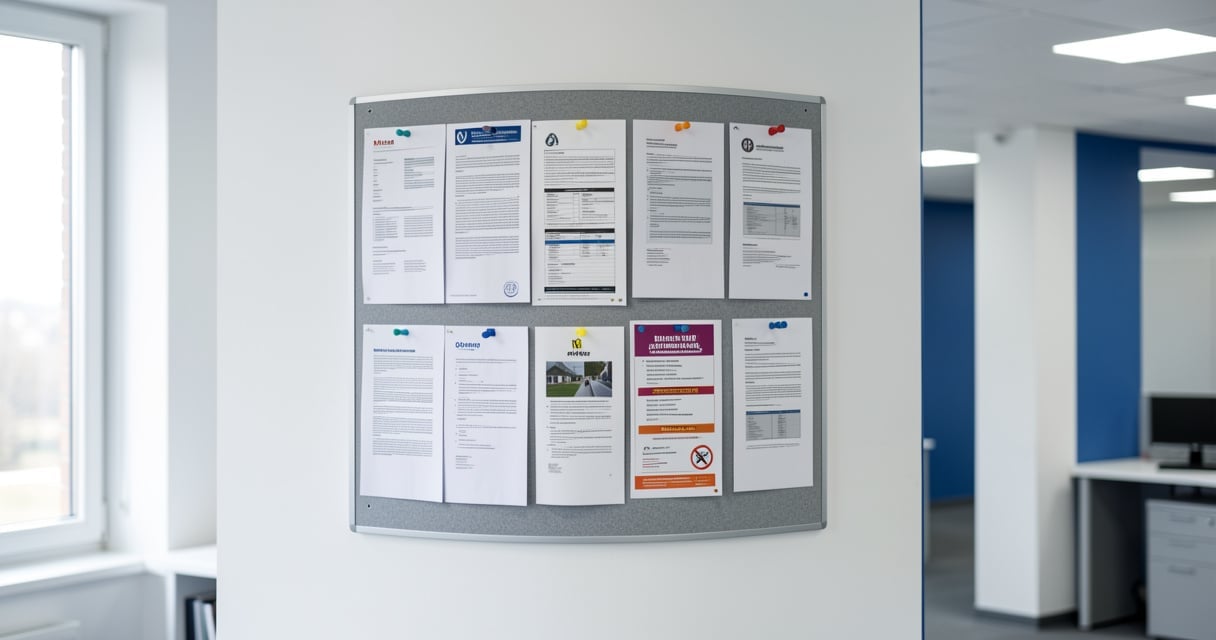 Panneau d'affichage obligatoire dans les locaux d'une entreprise